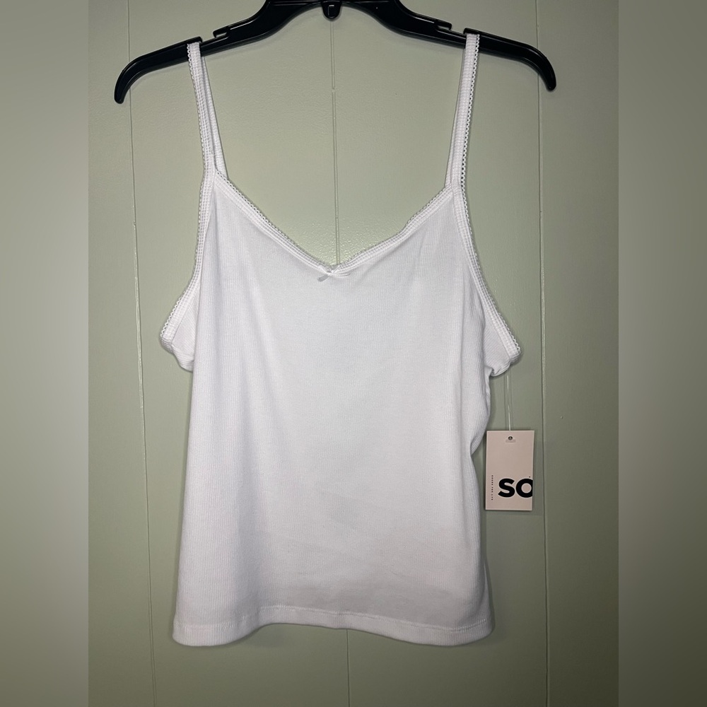 SO White Sleeveless Camisole Top
